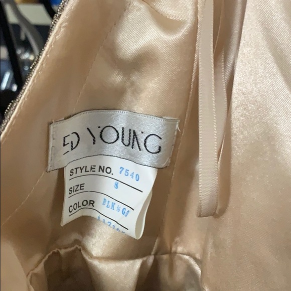 Ed Young Black and Gold Dress - Picture 6 of 7